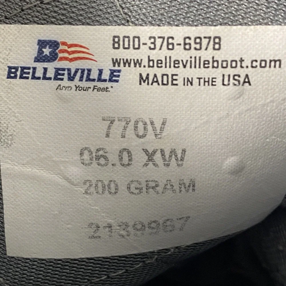 Belleville boots do